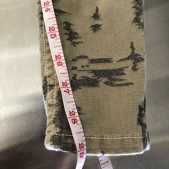 Free People Green Long & Lean High Waist Size 24 - Picture 7 of 9